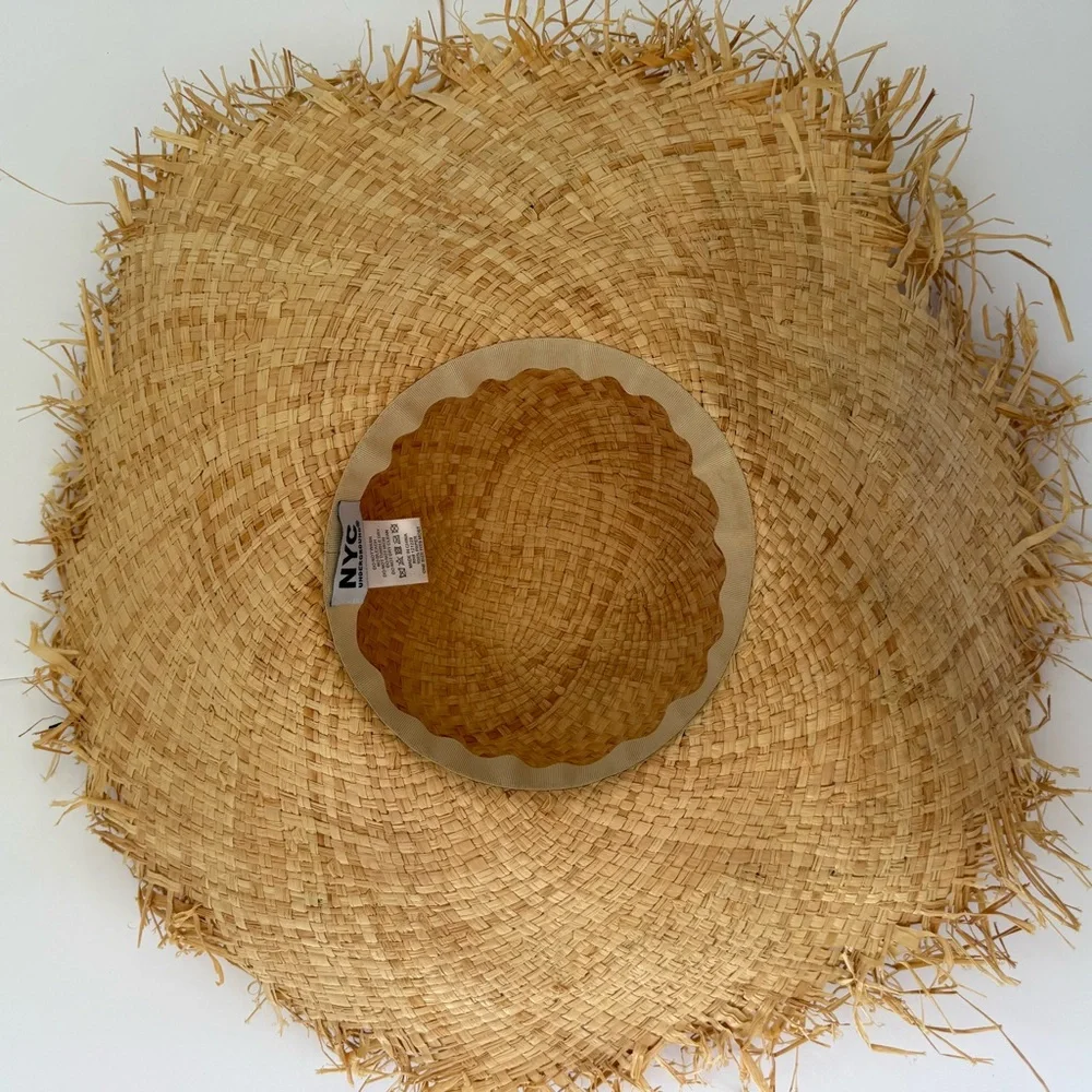 NYC Underground Natural‎ Straw Hat vacation resort Beachy one size